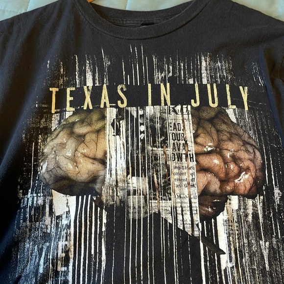 Texas In July Band T-Shirt Medium Black Metal Merch Tour Short Sleeve Casual - Picture 5 of 8